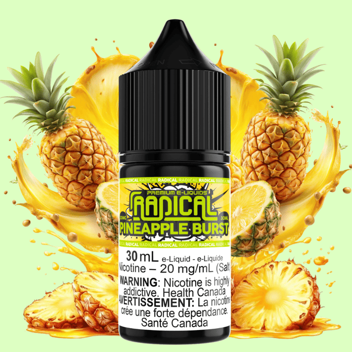 Pineapple Burst Salt Nic by Radical E-liquid Airdrie Vape SuperStore and Bong Shop Alberta Canada