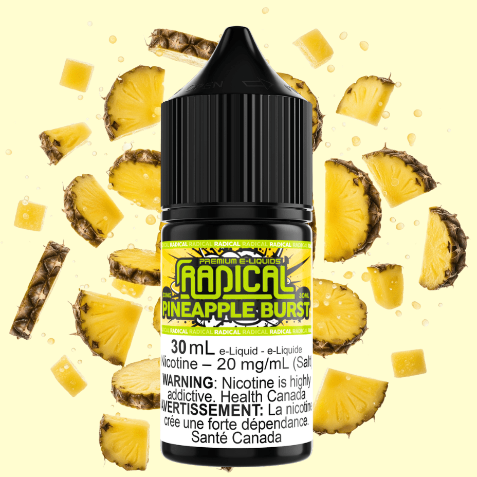 Pineapple Burst Salt Nic by Radical E-liquid Airdrie Vape SuperStore and Bong Shop Alberta Canada