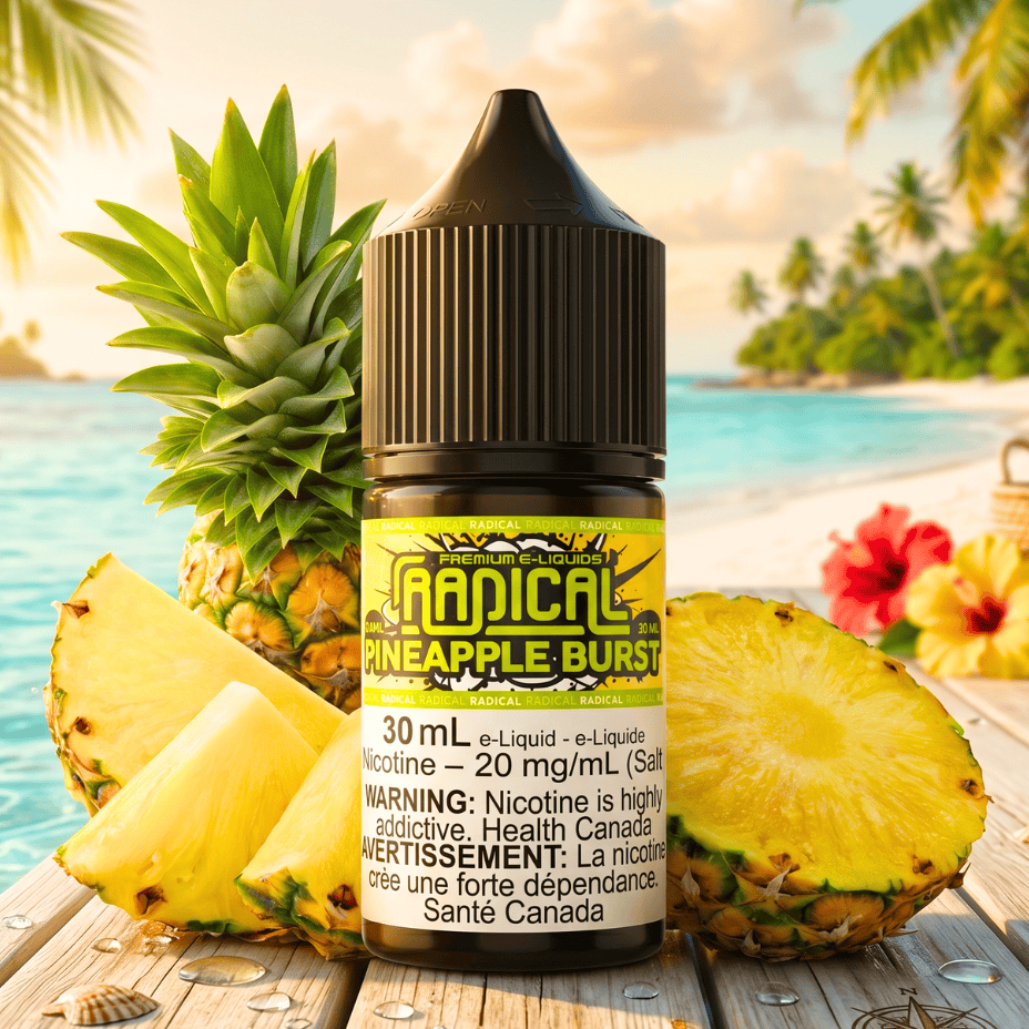 Pineapple Burst Salt Nic by Radical E-liquid Airdrie Vape SuperStore and Bong Shop Alberta Canada