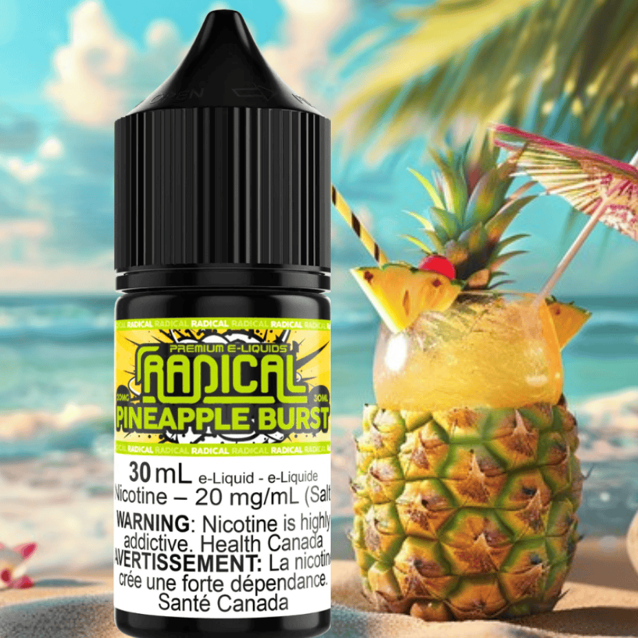 Pineapple Burst Salt Nic by Radical E-liquid Airdrie Vape SuperStore and Bong Shop Alberta Canada