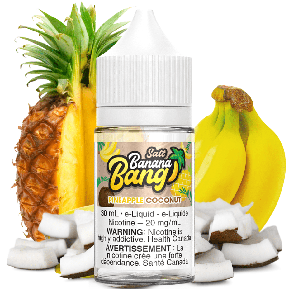 Pineapple Coconut Salts by Banana Bang E-Liquid 12mg Airdrie Vape SuperStore and Bong Shop Alberta Canada