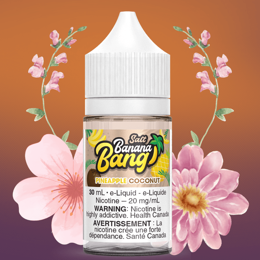 Pineapple Coconut Salts by Banana Bang E-Liquid Airdrie Vape SuperStore and Bong Shop Alberta Canada