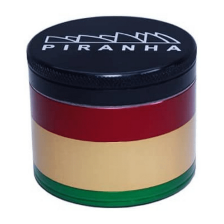 Piranha Grinder 4-Piece Pollinator 2.2" Rasta Airdrie Vape SuperStore and Bong Shop Alberta Canada
