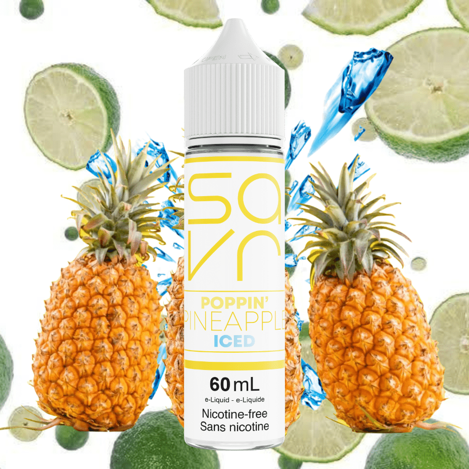 Poppin' Pineapple Ice by Savr E-Liquid 60mL / 3mg Airdrie Vape SuperStore and Bong Shop Alberta Canada