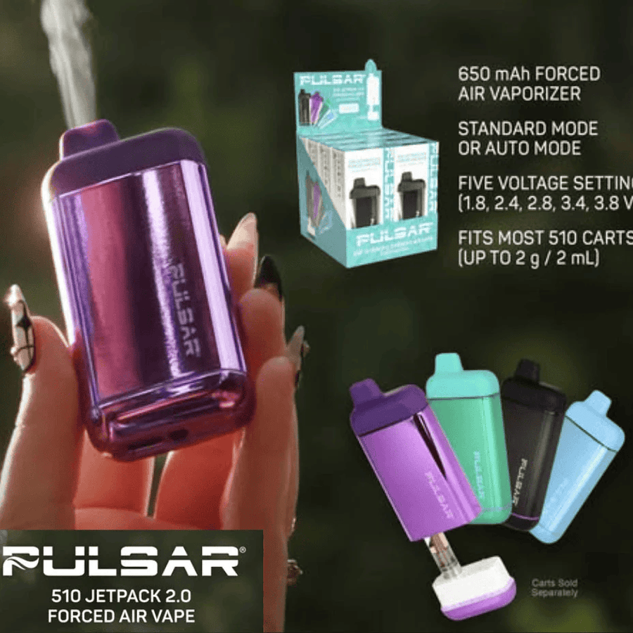 Pulsar DL 510 JetPack 2.0 Forced Air 510 Battery-650mAh Airdrie Vape SuperStore and Bong Shop Alberta Canada
