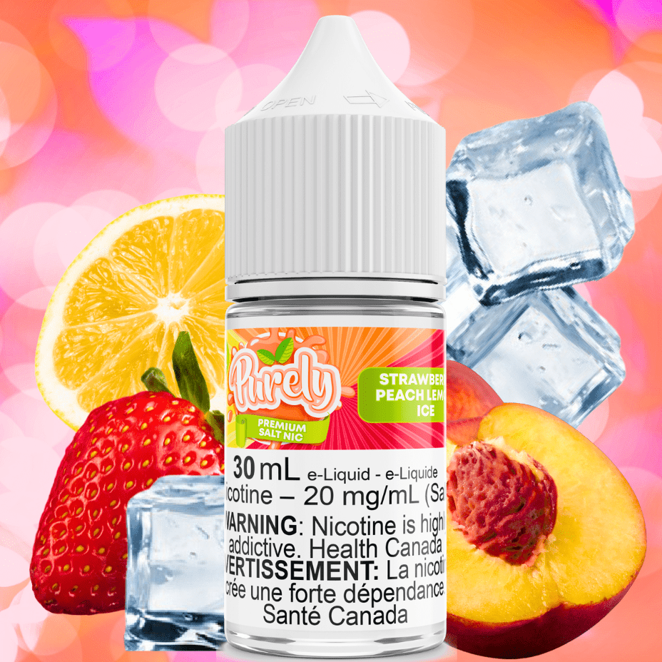 Purely E-Liquid Strawberry Peach Lemon Ice Salt Nic by Purely E-Liquid Strawberry Peach Lemon Ice Salt Nic by Purely E-Liquid-Airdrie Vape