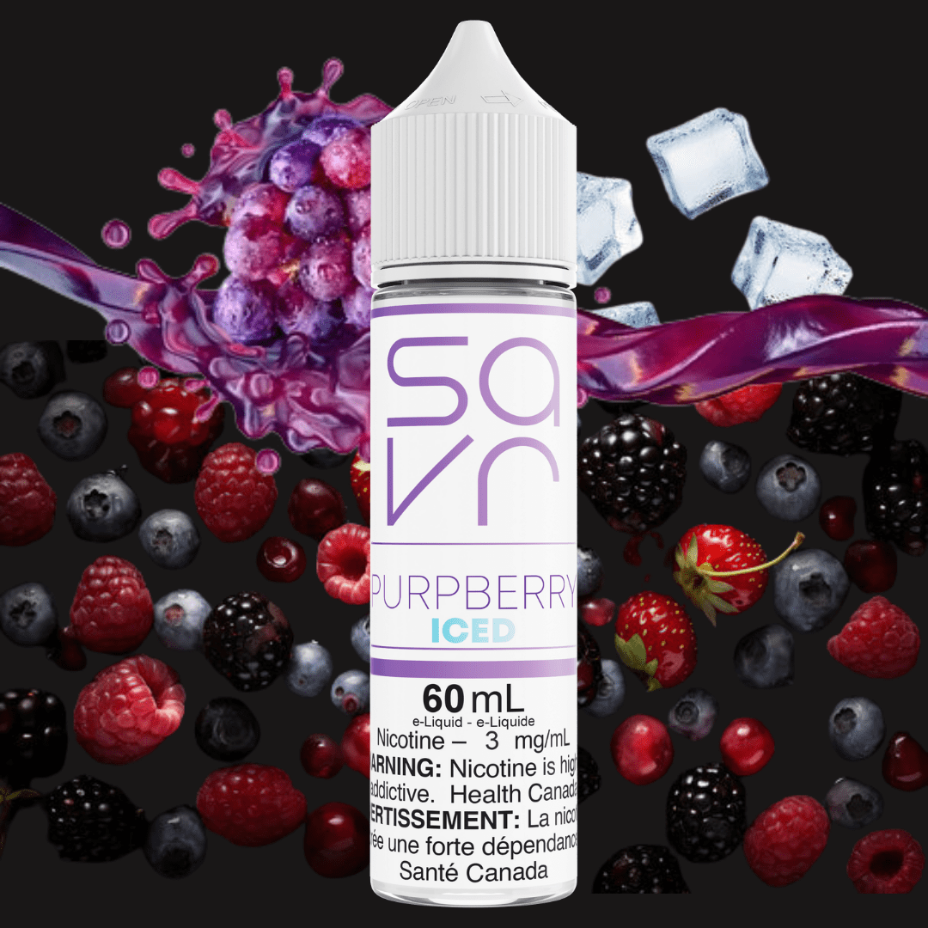Purpberry Ice by Savr E-Liquid Airdrie Vape SuperStore and Bong Shop Alberta Canada