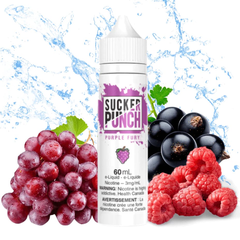 Purple Fury by Sucker Punch E-Liquid 60mL / 0mg Airdrie Vape SuperStore and Bong Shop Alberta Canada