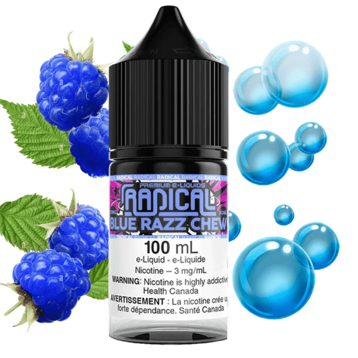 Radical E-Liquid Blue Razz Chew by Radical E-liquid-100ml 100ml / 3mg Blue Razz Chew by Radical E-liquid-100ml-Airdrie Vape SuperStore AB