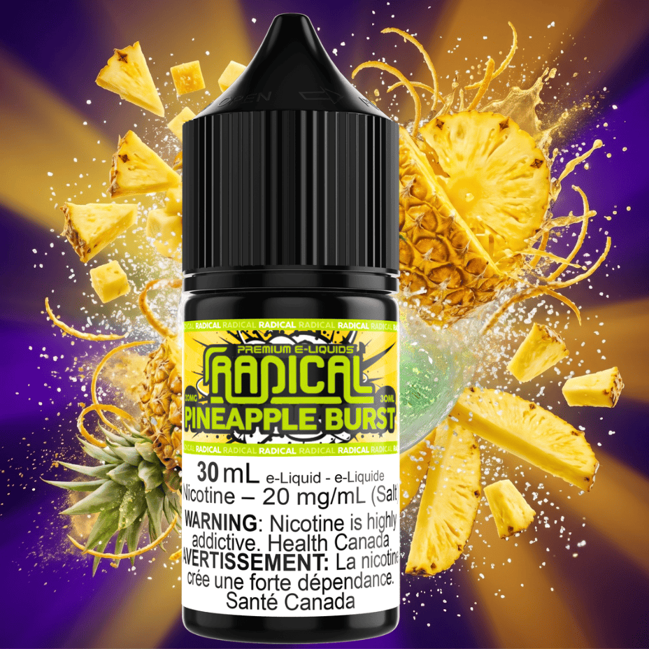 Radical E-liquid-Pineapple Burst Salt-30ml Airdrie Vape SuperStore and Bong Shop Alberta Canada