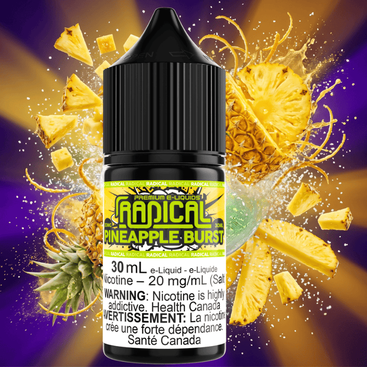 Radical E-liquid-Pineapple Burst Salt-30ml Airdrie Vape SuperStore and Bong Shop Alberta Canada