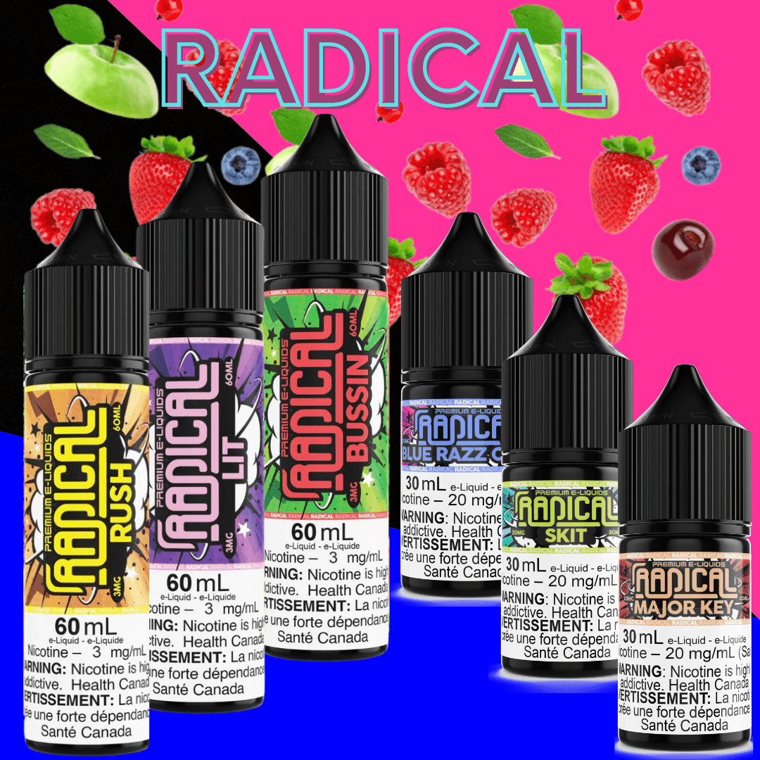Radical E-liquid-Airdrie Vape SuperStore & Bong Shop Alberta, Canada