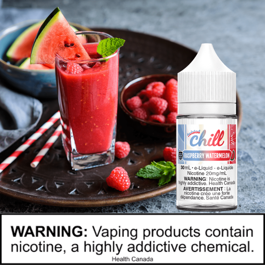 Raspberry Watermelon Salts by Chill E-Liquid Airdrie Vape SuperStore and Bong Shop Alberta Canada