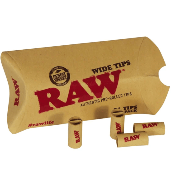 RAW Classic Pre-Rolled Wide Tips 21ct 21 count Airdrie Vape SuperStore and Bong Shop Alberta Canada
