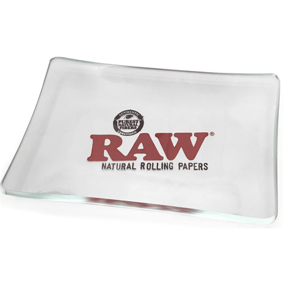 RAW GLASS Mini Rolling Tray Clear Airdrie Vape SuperStore and Bong Shop Alberta Canada