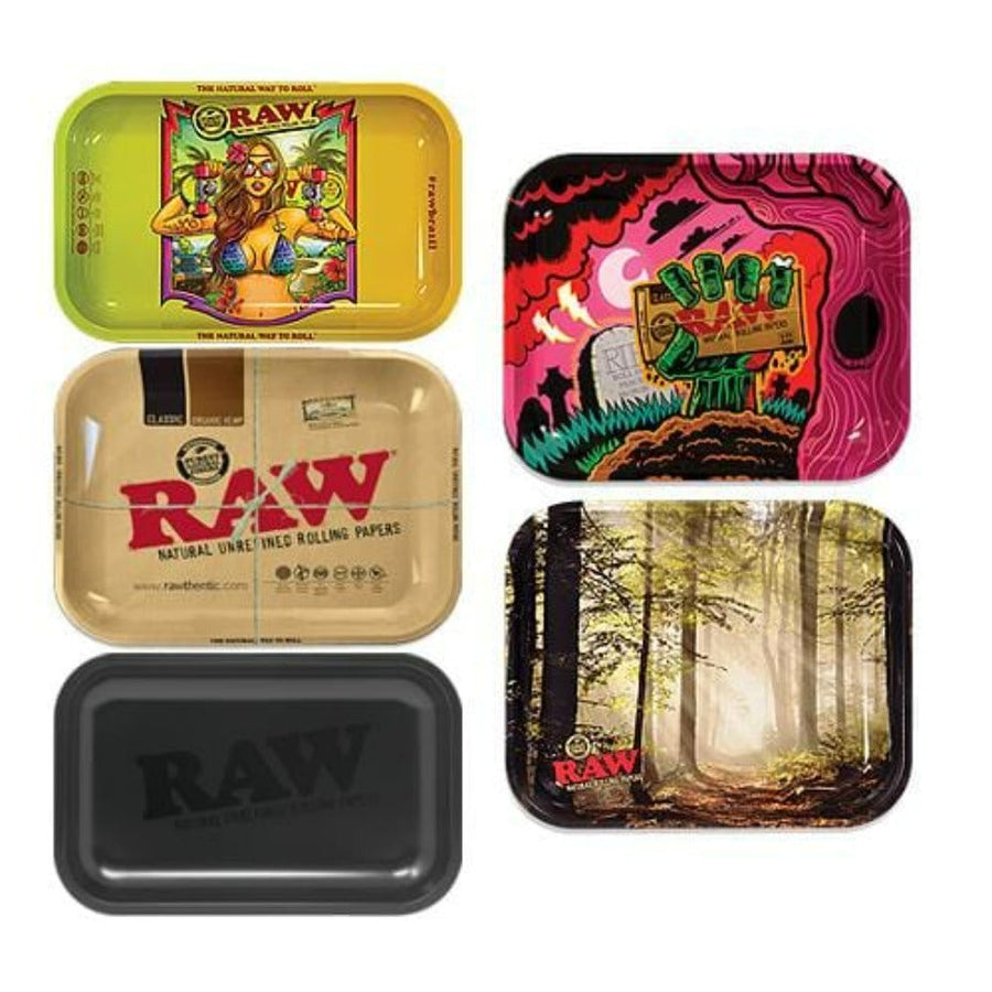 Raw Metal Rolling Trays Airdrie Vape SuperStore and Bong Shop Alberta Canada