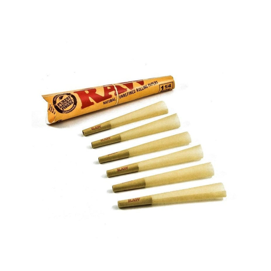 RAW Pre-Rolled Cones Organic Hemp-1 1/4" Airdrie Vape SuperStore and Bong Shop Alberta Canada