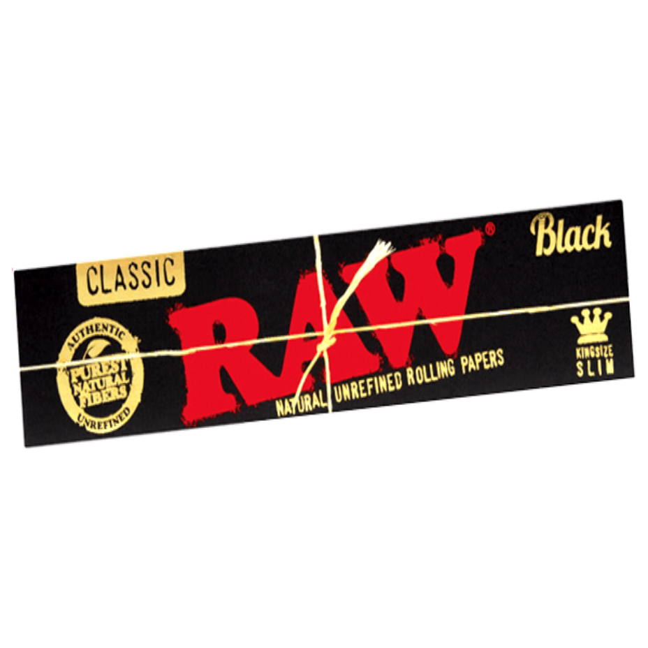 Raw Raw Black King Size Slim Rolling Papers Raw Black King Size Slim Rolling Papers-Airdrie Vape SuperStore & Bong Shop AB, Canada