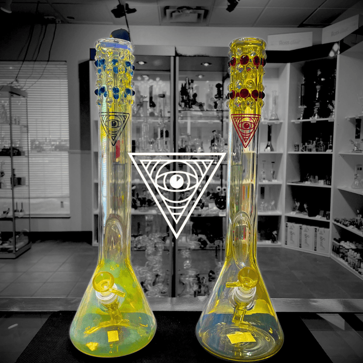 Red Eye Glass® 16" Six Ring Beaker Tube Airdrie Vape SuperStore and Bong Shop Alberta Canada