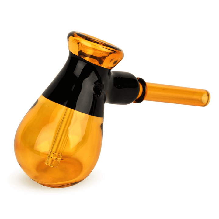 Red Eye Glass 4.5" Color Blocked Hammer Bubbler Amber Airdrie Vape SuperStore and Bong Shop Alberta Canada