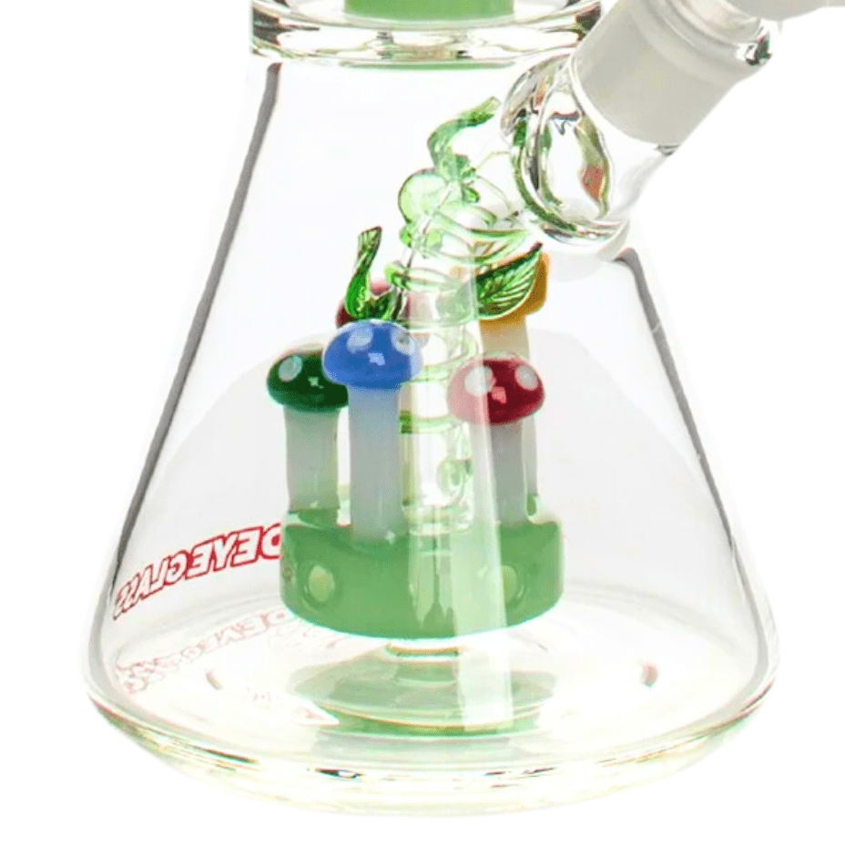 Red Eye Glass Amanita Dual Chamber Beaker 12" 12" / Red Airdrie Vape SuperStore and Bong Shop Alberta Canada