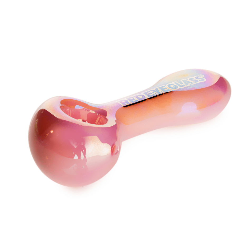 Red Eye Glass Opaline Spoon Hand Pipe-4.5" 4.5" / Pink Slyme Airdrie Vape SuperStore and Bong Shop Alberta Canada