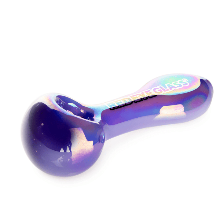 Red Eye Glass Opaline Spoon Hand Pipe-4.5" 4.5" / Purple Slyme Airdrie Vape SuperStore and Bong Shop Alberta Canada