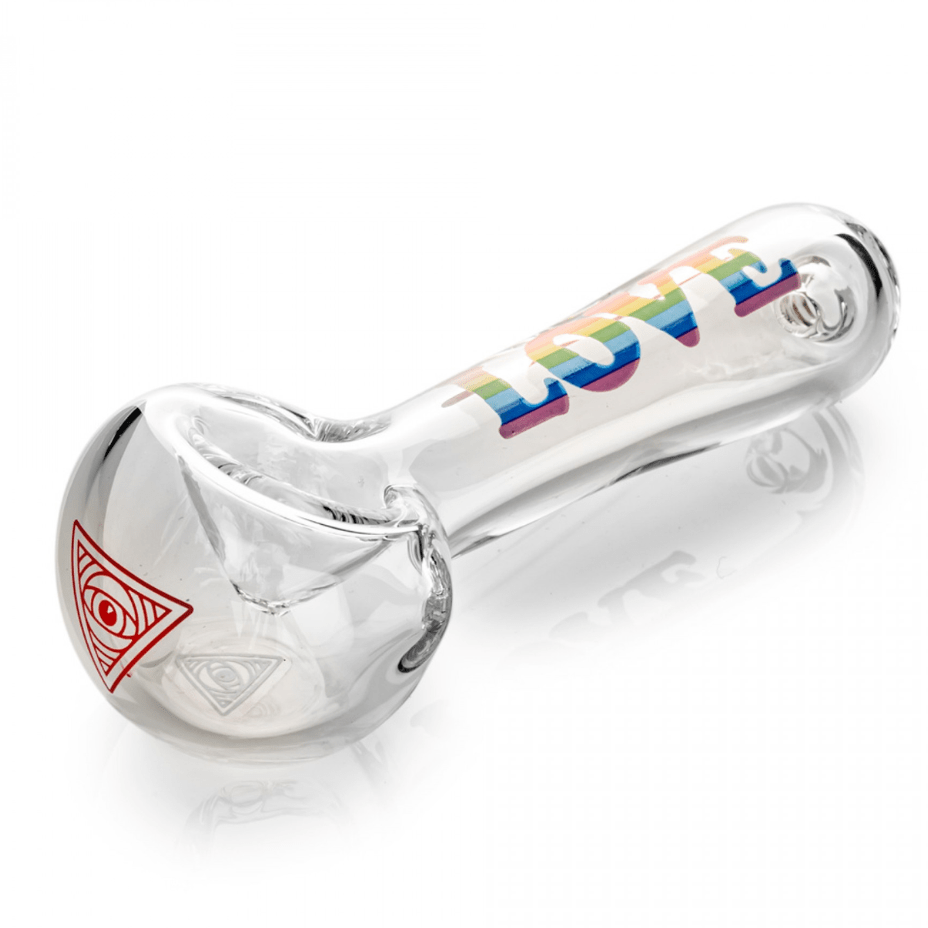 Red Eye Glass Red Eye Glass Love Spoon Hand Pipe-4.5" Red Eye Glass Love Spoon Hand Pipe-4.5"-Airdrie Vape SuperStore