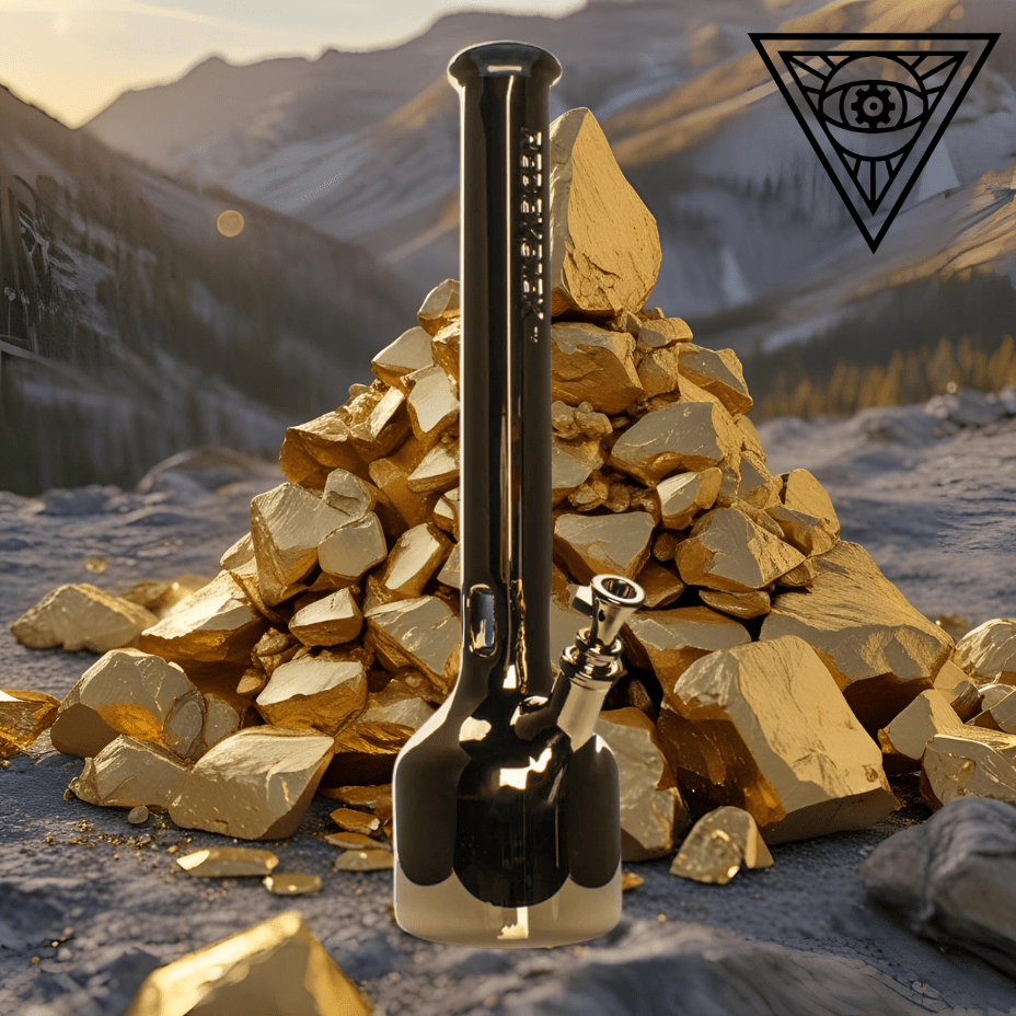 Red Eye Tek 7mm 24k Gold Terminator Finish Hex Tube 18" Airdrie Vape SuperStore and Bong Shop Alberta Canada
