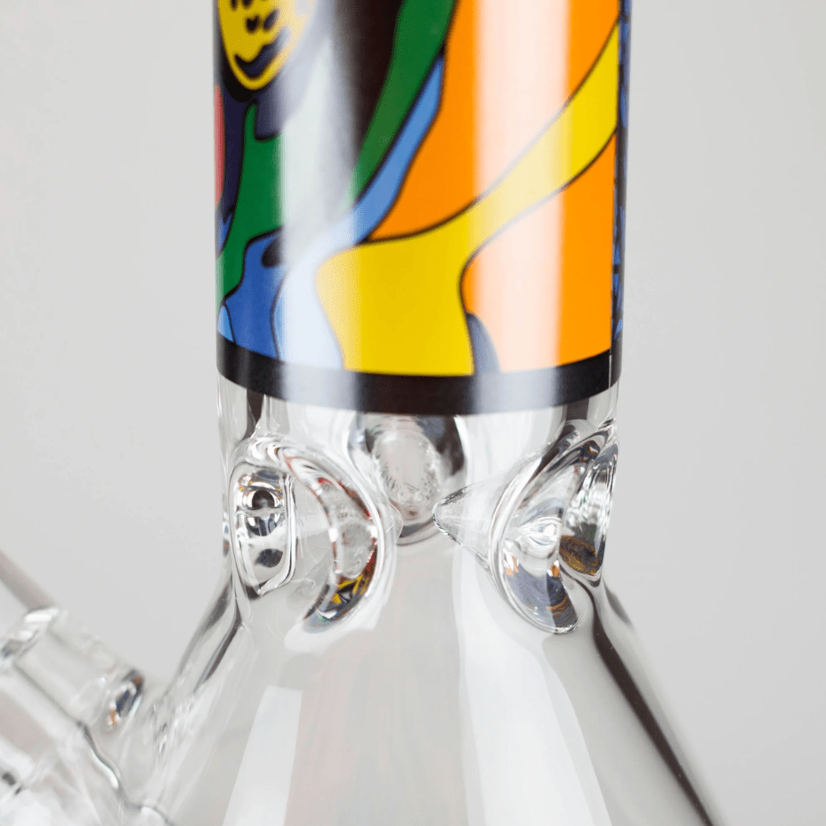 Retro 7mm Dog Design Beaker Bong 14" 14 Inches / 7mm Borosilicate Airdrie Vape SuperStore and Bong Shop Alberta Canada