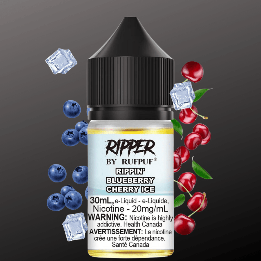 Ripper Rufpuf Salt-Blueberry Cherry Ice 30ml / 10mg Airdrie Vape SuperStore and Bong Shop Alberta Canada