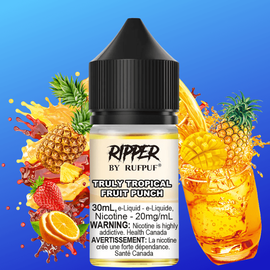 Ripper Rufpuf Salt-Truly Tropical Fruit Punch 30ml / 10mg Airdrie Vape SuperStore and Bong Shop Alberta Canada