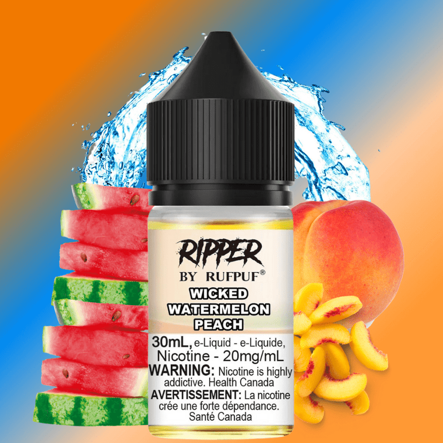 Ripper Rufpuf Salt-Wicked Watermelon Peach 30ml / 10mg Airdrie Vape SuperStore and Bong Shop Alberta Canada