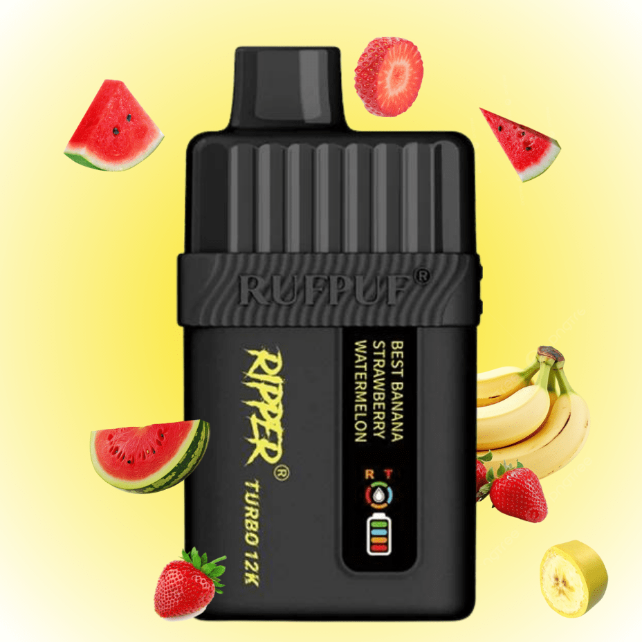 Ripper Turbo 12K Disposable Vape-Banana Strawberry Watermelon 12000 Puffs / 20mg Airdrie Vape SuperStore and Bong Shop Alberta Canada