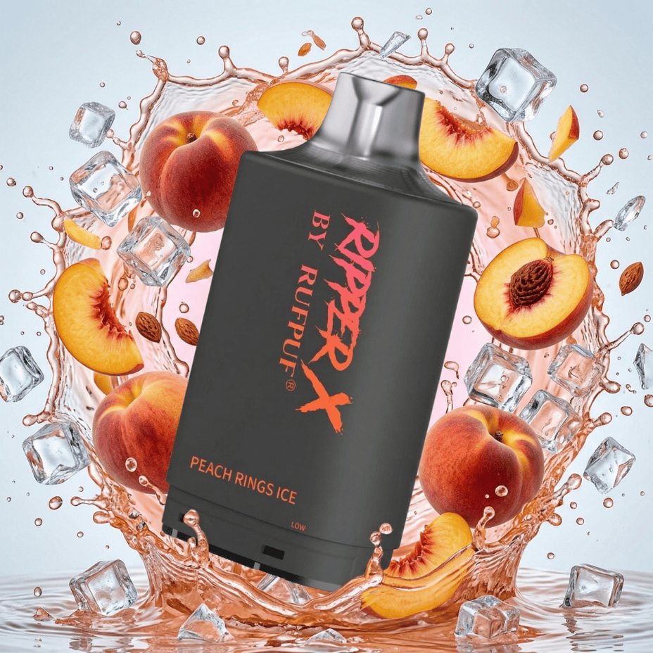 Ripper X 75K Turbo Pod - Peach Rings Ice 75000 Puffs / 20mg Airdrie Vape SuperStore and Bong Shop Alberta Canada