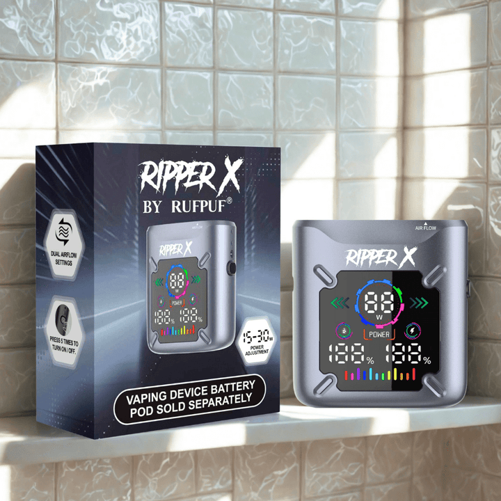Ripper X Ultra Battery-1000mAh Metallic Gray Airdrie Vape SuperStore and Bong Shop Alberta Canada