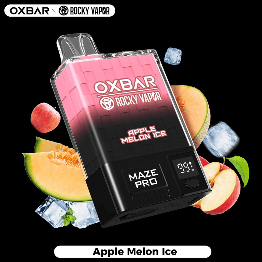 Rocky Vapor OXBAR Maze PRO 10,000 Disposable Vape-Apple Melon Ice 20mg / 10000Puffs OXBAR Maze PRO 10,000 Disposable Vape-Apple Melon Ice-Airdrie Vape