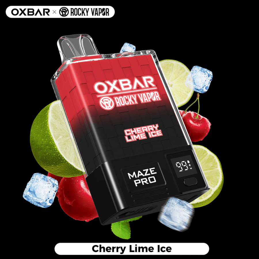 Rocky Vapor OXBAR Maze PRO 10,000 Disposable Vape-Cherry Lime Ice 20mg / 10000Puffs OXBAR Maze PRO 10,000 Disposable Vape-Cherry Lime Ice-Airdrie Vape