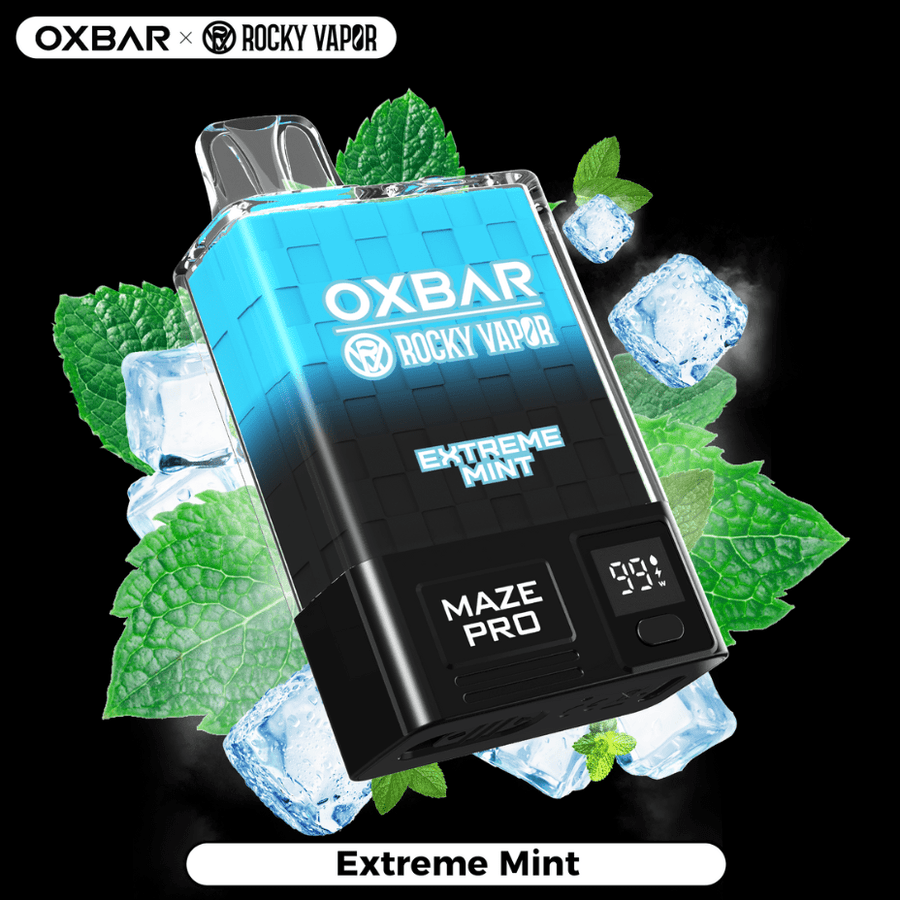 Rocky Vapor OXBAR Maze PRO 10,000 Disposable Vape-Extreme Mint 20mg / 10000Puffs OXBAR Maze PRO 10,000 Disposable Vape-Extreme Mint-Airdrie Vape