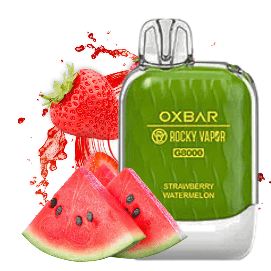 Rocky Vapor Oxbox G8000 Disposable Vape-Strawberry Watermelon 8000 Puffs / 20mg Airdrie Vape SuperStore and Bong Shop Alberta Canada