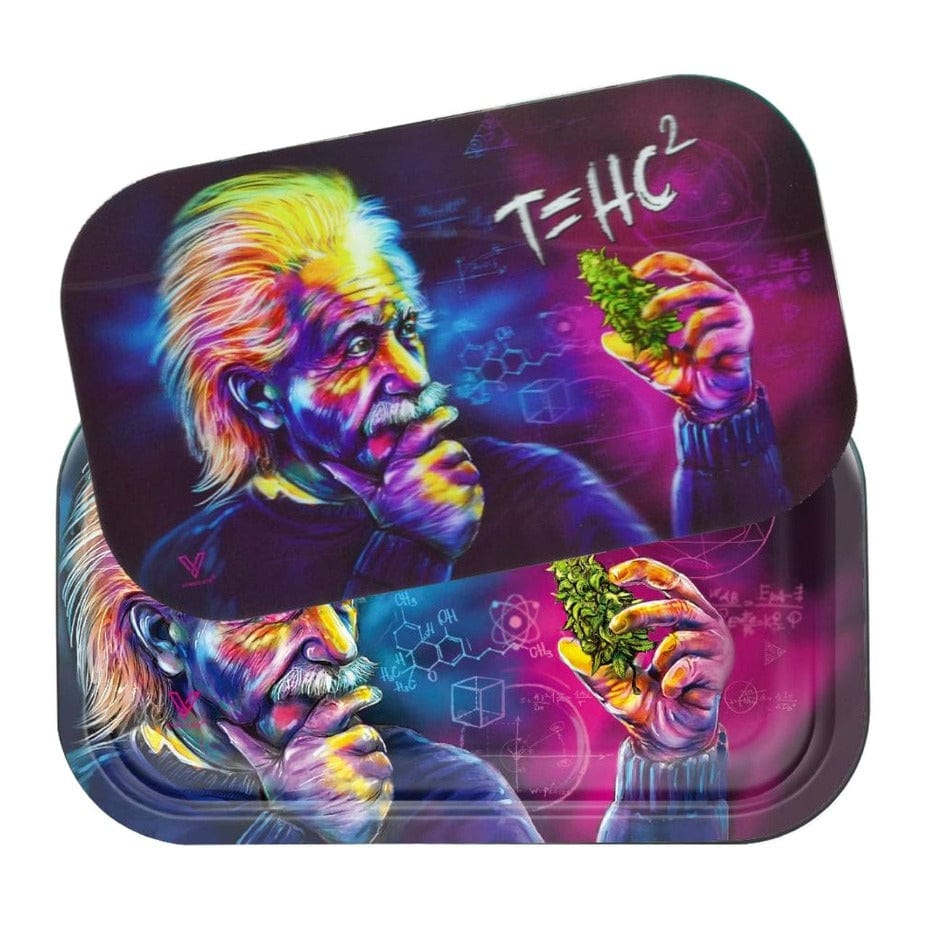 Roll N Go Roll N Go Metal Tray w/Magnetic Lid-Einstein Classic Medium Roll N Go Metal Tray-Einstein Classic-Airdrie Vape SuperStore, Alberta