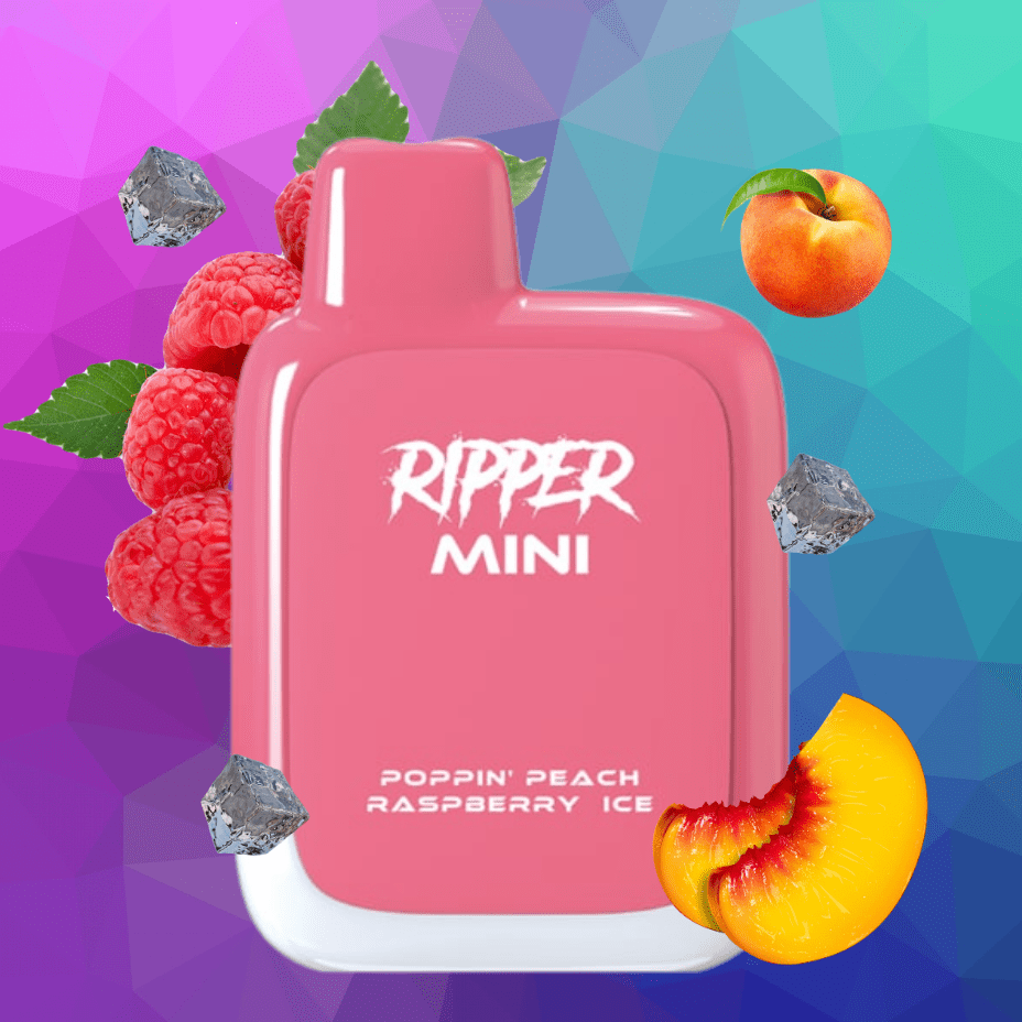 Rufpuf Ripper Mini Disposable Vape- 1000 puffs / Poppin Peach Raspberry Ice Airdrie Vape SuperStore and Bong Shop Alberta Canada