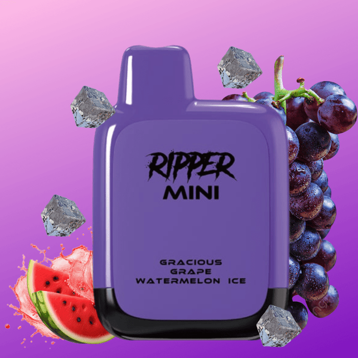 Rufpuf Ripper Mini Disposable Vape-1100 1000 puffs / Grape Watermelon Ice Airdrie Vape SuperStore and Bong Shop Alberta Canada