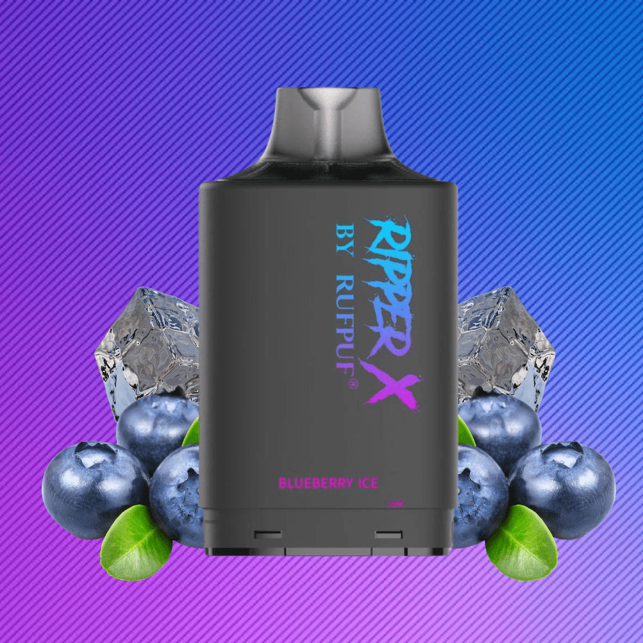 RufPuf Ripper X 20K - Blueberry Ice 20mg / 20000 Puffs Airdrie Vape SuperStore and Bong Shop Alberta Canada