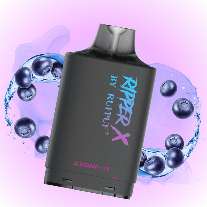RufPuf Ripper X 35K Turbo Pod - Blueberry Ice 20mg Airdrie Vape SuperStore and Bong Shop Alberta Canada
