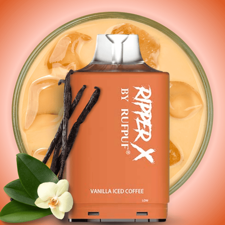 RufPuf Ripper X 50K Turbo Pod - Vanilla Iced Coffee 20mg / 50000 Puffs Airdrie Vape SuperStore and Bong Shop Alberta Canada
