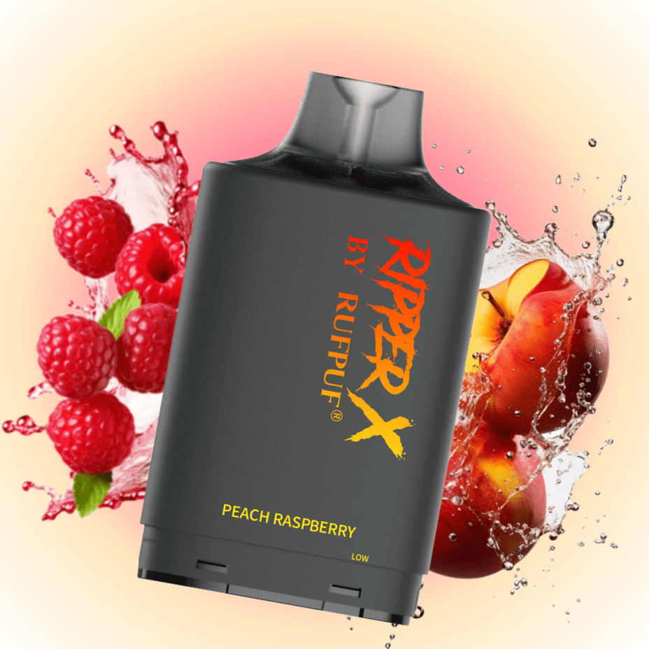 RufPuf Ripper X  50K Turbo Pod - Peach Raspberry 20mg Airdrie Vape SuperStore and Bong Shop Alberta Canada