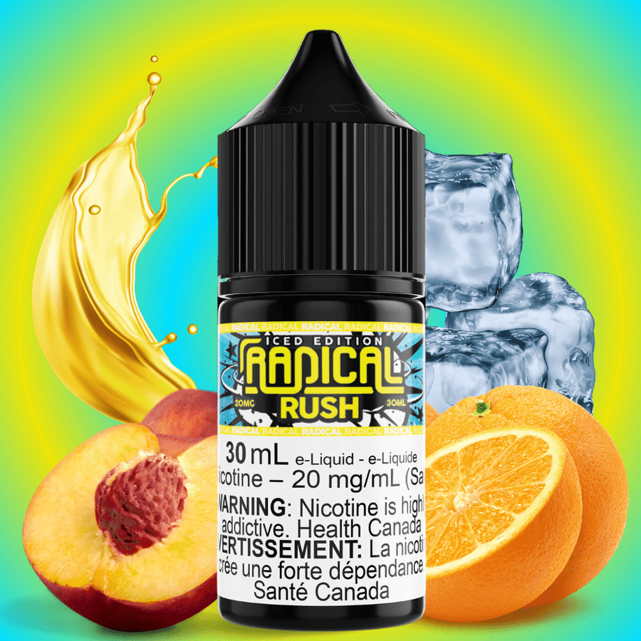 Rush Ice Salt Nic By Radical E-Liquid Airdrie Vape SuperStore and Bong Shop Alberta Canada