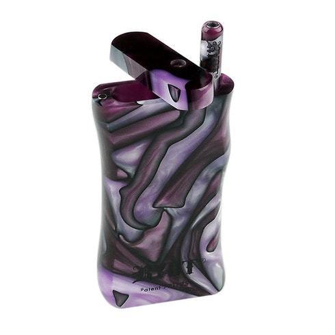 RYOT Magnetic Acrylic Poker Box w/ Matching Bat-Large Purple & White Airdrie Vape SuperStore and Bong Shop Alberta Canada