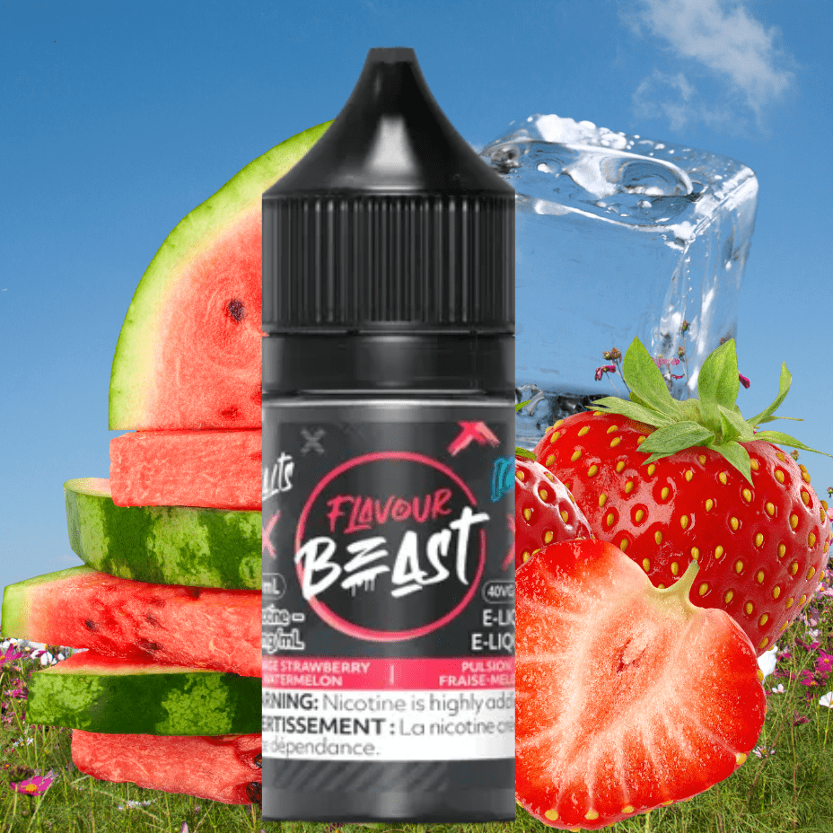 Savage Strawberry Watermelon Iced Salts by Flavour Beast E-Liquid